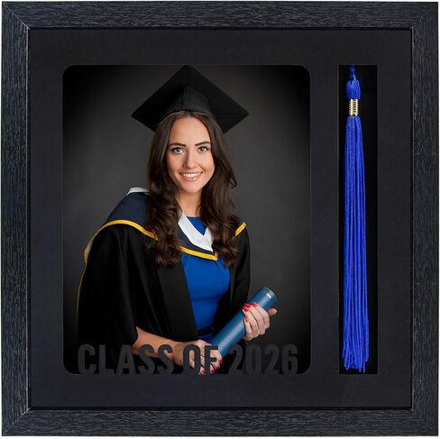 GMFrames Graduation Picture Frame Class of 2026 & 2025 Photo Frame with Mat for 8x10 Pictures Graduation Party Gift and Keepsake Black in Saudi Arabia