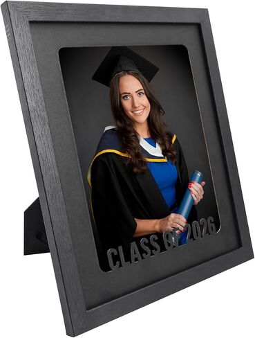 GMFrames Graduation Picture Frame Class of 2026 & 2025 Photo Frame with Mat for 8x10 Pictures Graduation Party Gift and Keepsake Black in Saudi Arabia