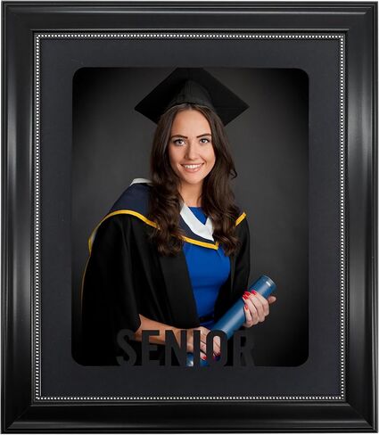GMFrames Graduation Picture Frame Class of 2026 & 2025 Photo Frame with Mat for 8x10 Pictures Graduation Party Gift and Keepsake Black in Saudi Arabia