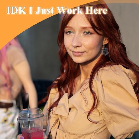 Cute Earrings for Women, Silver Hook Kawaii Jewelry with I Just Work Here Slogan, Hypoallergenic Fun Dangle Earrings in Saudi Arabia