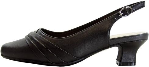 Peerage Mabel Women's Wide Width Leather Low Heel Slingback Pumps in Saudi Arabia