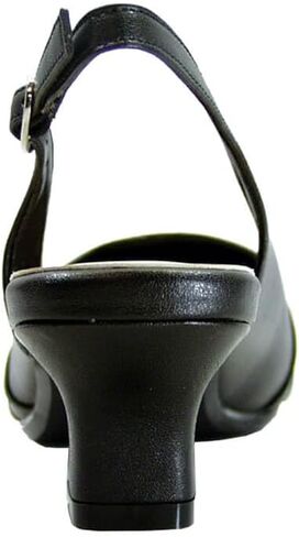 Peerage Mabel Women's Wide Width Leather Low Heel Slingback Pumps in Saudi Arabia