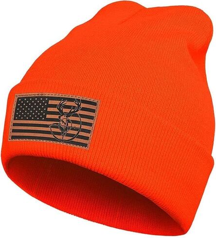 Men's Beanie Winter Knit Hat Gifts for Dad Husband Grandpa Father's Day Christmas Birthday Gifts Leather Pattern Skull Caps in Saudi Arabia