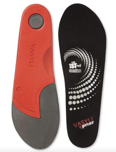 Vasyli+Prior Sports Orthotic, Low Profile Shoe Insole for Youth Sports, Football, Soccer, Baseball, and Basketball, Foot Support Shoe Insert for Rearfoot Correction and Heel Support, XX-Large in Kuwait