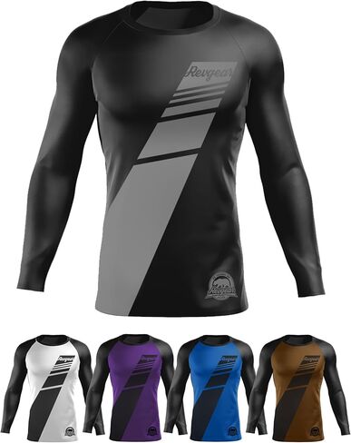 Revgear Long Sleeve BJJ Rash Guard – IBJJF Legal No-Gi Competition Gear, Perfect for Jiu Jitsu, MMA and Martial Arts in Saudi Arabia