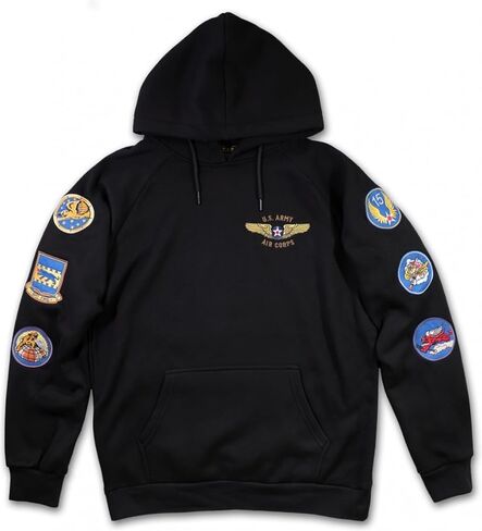 بلوفر رجالي بغطاء للرأس من TCEShop Big Boy Tuskegee Airmen S4 [أسود] - ID#39380-15-225-0-0 in Saudi Arabia