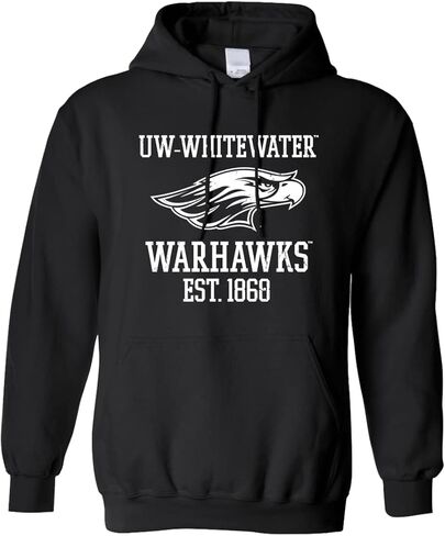 CreateMyTee | Vintage Wisconsin Whitewater Warhawks Hooded Sweatshirt in Saudi Arabia