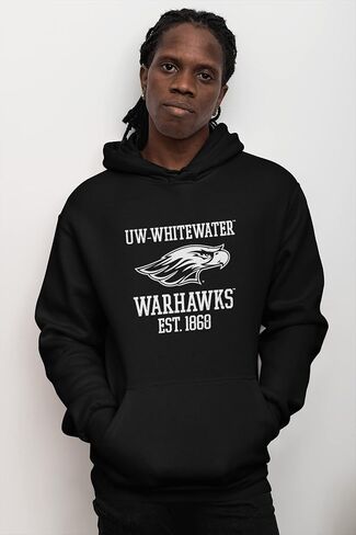 CreateMyTee | Vintage Wisconsin Whitewater Warhawks Hooded Sweatshirt in Saudi Arabia