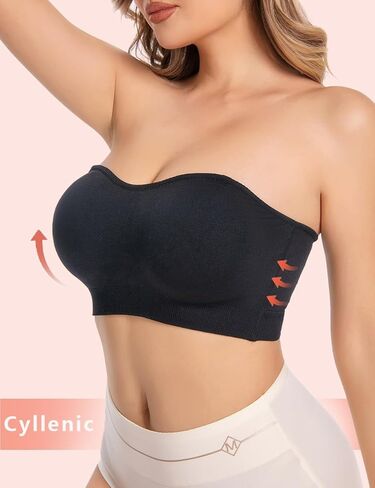 حمالات صدر Cyllenic بدون حمالات للنساء حمالة صدر داعمة للصدر بدون خياطة غير قابلة للانزلاق مبطنة لاسلكية in Saudi Arabia
