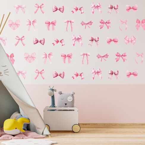 مجموعة 8 أوراق من الملصقات الجدارية ذات القوس الوردي، مقاس 7.9 × 11.8 بوصة، ملصقات حائط على شكل أقواس مائية وردية عصرية لغرف الأطفال وغرفة النوم والفصول الفنية وديكور غرفة الأطفال والفتيات in Kuwait