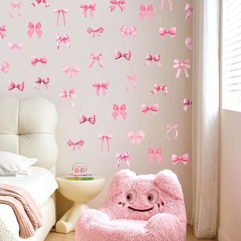 مجموعة 8 أوراق من الملصقات الجدارية ذات القوس الوردي، مقاس 7.9 × 11.8 بوصة، ملصقات حائط على شكل أقواس مائية وردية عصرية لغرف الأطفال وغرفة النوم والفصول الفنية وديكور غرفة الأطفال والفتيات in Kuwait