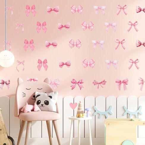 مجموعة 8 أوراق من الملصقات الجدارية ذات القوس الوردي، مقاس 7.9 × 11.8 بوصة، ملصقات حائط على شكل أقواس مائية وردية عصرية لغرف الأطفال وغرفة النوم والفصول الفنية وديكور غرفة الأطفال والفتيات in Kuwait