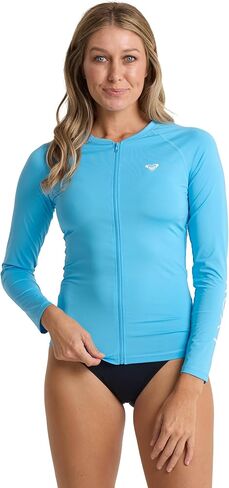 Roxy Women's Essentials بأكمام طويلة وسحاب Rashguard in Kuwait