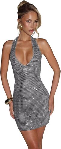 فساتين PAVERJER ترتر سباركلي لحفلات العودة للوطن للمراهقين 2025 قصيرة ضيقة أشرطة السباغيتي فستان حفلة موسيقية صغير فستان التخرج in Kuwait