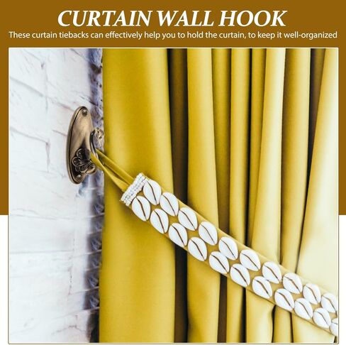 Sewroro 2pcs ستارة البجعة السنانير، نمط البجعة الستار Holdbacks Tieback السنانير خمر البجعات الستائر أصحاب (البرونزية) in Kuwait