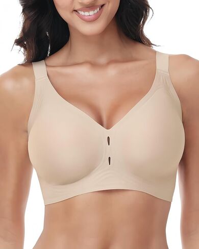 Wireless Bras for Women Underarm Smoothing Full Coverage Comfort Seamless Bra No Underwire T Shirt Bralettes Reg & Plus Size in Saudi Arabia