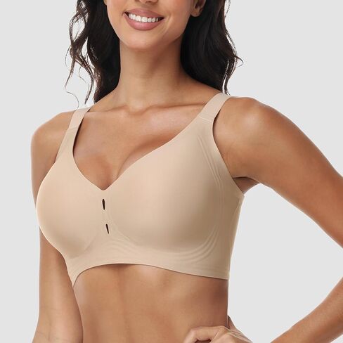 Wireless Bras for Women Underarm Smoothing Full Coverage Comfort Seamless Bra No Underwire T Shirt Bralettes Reg & Plus Size in Saudi Arabia