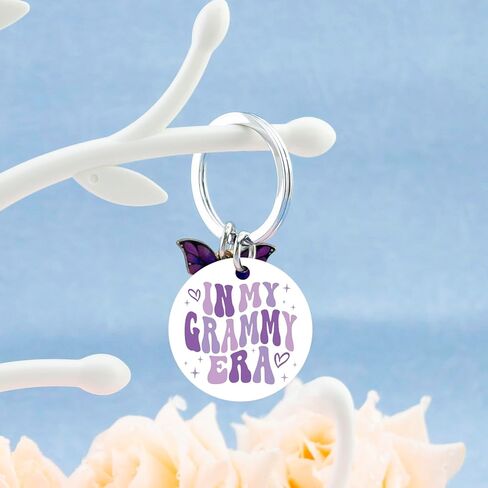 Yoxiumi Grammy Gifts Ideas from Grandchildren Grammy Birthday Gifts from Grandkids Grandma Keychain in Saudi Arabia