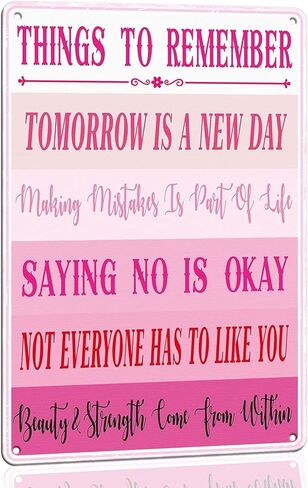 Funny Room Rules Sign Bedroom Door Decor Pink Room Decor For Teen Girls Cute Stuff Fun Room Metal Signs For Teen Girl Cool Preppy Things Decorations For Bedroom Sign in Saudi Arabia