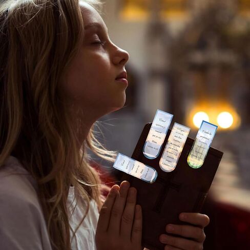 الإسبانية من الكتاب المقدس الآية الإشارات الإشارات المغناطيسية 30 PCS مسيحيات MACTERY MAGNER MAGNER CLIPS - علامة صفحة الكتاب المقدس الملهمة علامة الكتاب الديني للطلاب محبي القراءة مكتب مدرسة (الإسبانية) in Kuwait