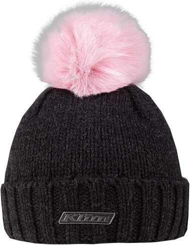 KLIM Pom Beanie Charcoal - Pink in Saudi Arabia