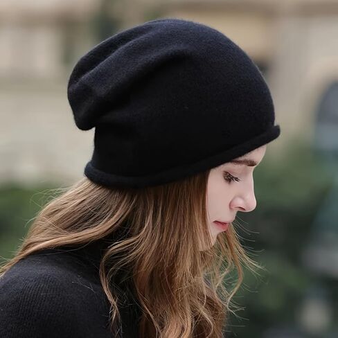 Beanie for Women Men Knit Cuffed Beanies Hat Winter Warm Soft Unisex Skull Cap in Saudi Arabia