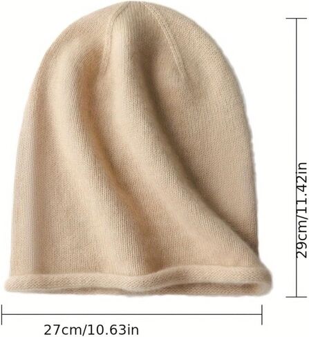 Beanie for Women Men Knit Cuffed Beanies Hat Winter Warm Soft Unisex Skull Cap in Saudi Arabia
