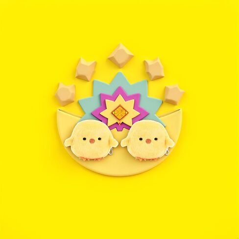 2Pcs Yellow Cute Cartoon Coin Purse,Creative Chicken Pig Avocado Fruit Shape Bag for Girls Mini Zipper Purse Wallets Women's Coin Purses and Pouches(ZS287) in Saudi Arabia