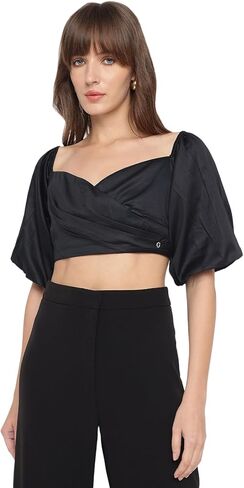 Guess Womens Off Shoulder Cropped Jun Shirt in Saudi Arabia