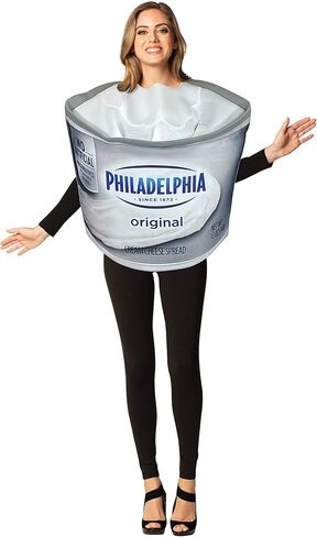 Rasta Imposta Kraft Philadelphia Cream Cheese Mens Womens Food Dress Up Party Cosplay Halloween Costumes, Adult One Size in Saudi Arabia