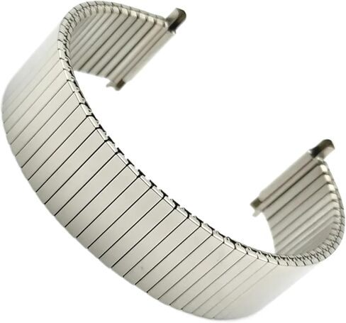 Metal Elastic Watch Strap Stretch Adjustment Expansion Stainless Steel Watch Band Men Women 16-22mm Width in Saudi Arabia