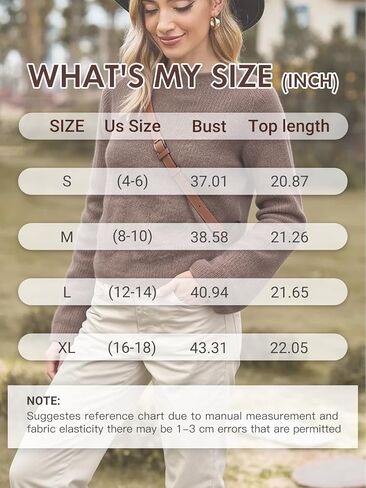 Women Long Sleeve Pullover Sweater, Soft Knit Design Relaxed Fit Crew Neck Top with Ribbed Fall Winter Daily Wear in Saudi Arabia