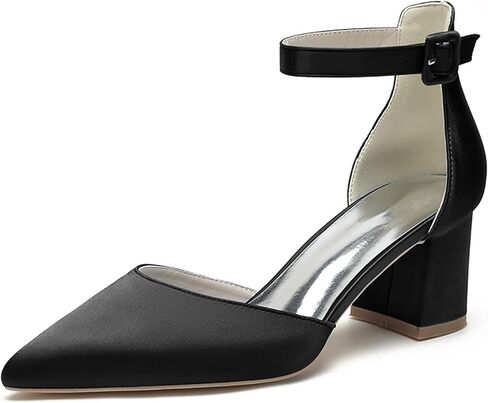ADMLZQQ Women's Closed Toe Strappy Low Block Heel Sandals for Wedding Bride Dress Shoes in Saudi Arabia