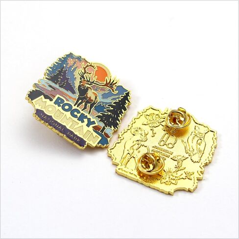 Enamel Pin - Rocky Mountain National Park. Collector’s Edition, Durable & Stylish Souvenir Pin for Backpacks, Jackets, Hats, and Accessories, National Park Lovers Gift in Saudi Arabia