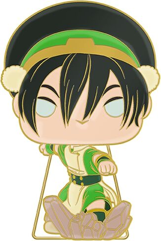 Funko Loungefly PIN Nickelodeon: Toph - Aang - Avatar: The Last Airbender Enamel Pins - بروش مبتكر لطيف قابل للتجميع - لحقائب الظهر والحقائب - فكرة هدية - بضائع رسمية - عشاق الرسوم المتحركة in Kuwait