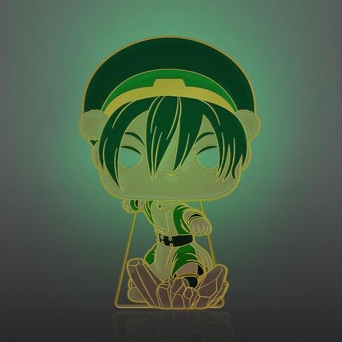 Funko Loungefly PIN Nickelodeon: Toph - Aang - Avatar: The Last Airbender Enamel Pins - بروش مبتكر لطيف قابل للتجميع - لحقائب الظهر والحقائب - فكرة هدية - بضائع رسمية - عشاق الرسوم المتحركة in Kuwait