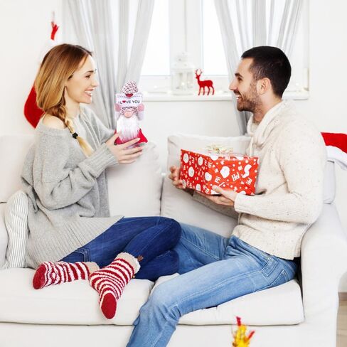 Kosuke 2Pcs Valentines Day Gnomes Decorations, Valentines Day Gifts for Her Girlfriend Wife Him Wedding for Women,Valentine Day Couple Decor Handmade Plush Gnomes Decorations for Home Table in Saudi Arabia