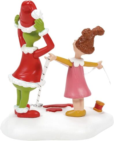 Department 56 Dr. Seuss The Grinch Village Accessories Being Fitted for a Santy Suit Figurine, 3.6 Inch, Multicolor in Saudi Arabia