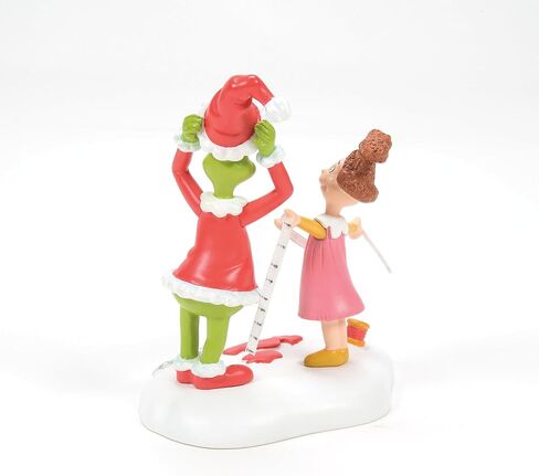 Department 56 Dr. Seuss The Grinch Village Accessories Being Fitted for a Santy Suit Figurine, 3.6 Inch, Multicolor in Saudi Arabia