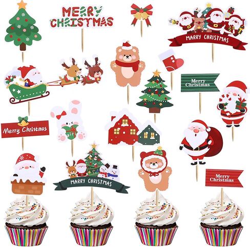 24pcs Glitter Easter Cake Topper Bunny Cupcake Toppers Carrot Rabbit Easter Egg Cup Cakes Couns for Happy Spring Spring Form in Kuwait