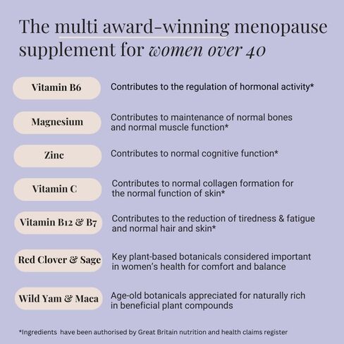 INNOPURE Perimenopause & Menopause Complex for Women (2 Month Supply) Red Clover, Wild Yam, Maca, Sage and Vitamins Including B6 for Hormone Regulation, Clean Label (Pure-Fill) 60 Capsules in Saudi Arabia