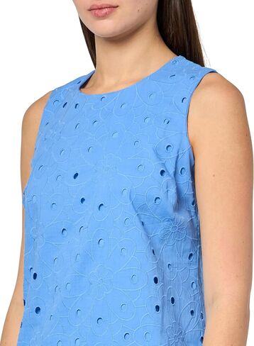 Tommy Hilfiger Womens Sleeveless Meadow Eyelet Shift Dress in Saudi Arabia