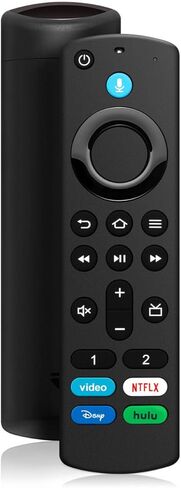 جهاز تحكم عن بعد صوتي بديل مع التحكم في مستوى الصوت والطاقة  مناسب لـ Fire Smart TV Stick 4K، Smart TV Stick Lite، Smart TV Stick الجيل الثاني والثالث، Smart TV Stick Cube الجيل الأول والثاني in Kuwait