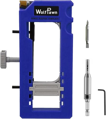 Door Hinge Jig, Precise Positioning, Easy Installation and Versatile Use Router Template, Fits for DoorHinge from 3" to 5" Length and Hinge Types of Sqaure, Radius 1/4" or Radius 5/8" in Saudi Arabia