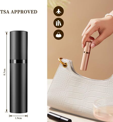 DIOHIO 5ml Perfume Atomizer Travel Refillable, 3PCS Perfume Travel Refillable Bottle,Bottom-Filling Fragrances Perfumes Bottle,Mini Cologne Dispenser,Portable Sprayer (Black-Grey-Purple in Saudi Arabia