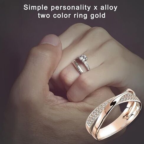 Ring Magnetic Therapy Ring Yoga Energy Weight Loss Health Ring Women's Valentine's Day Birthday Gift Jewelry,Size 5-11,gold in Saudi Arabia
