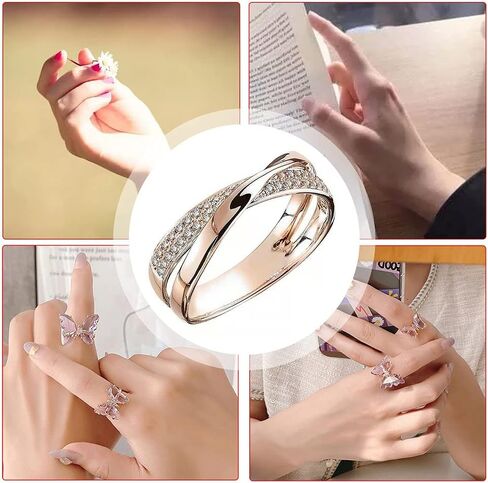 Ring Magnetic Therapy Ring Yoga Energy Weight Loss Health Ring Women's Valentine's Day Birthday Gift Jewelry,Size 5-11,gold in Saudi Arabia