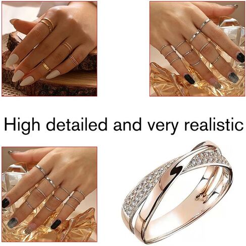Ring Magnetic Therapy Ring Yoga Energy Weight Loss Health Ring Women's Valentine's Day Birthday Gift Jewelry,Size 5-11,gold in Saudi Arabia