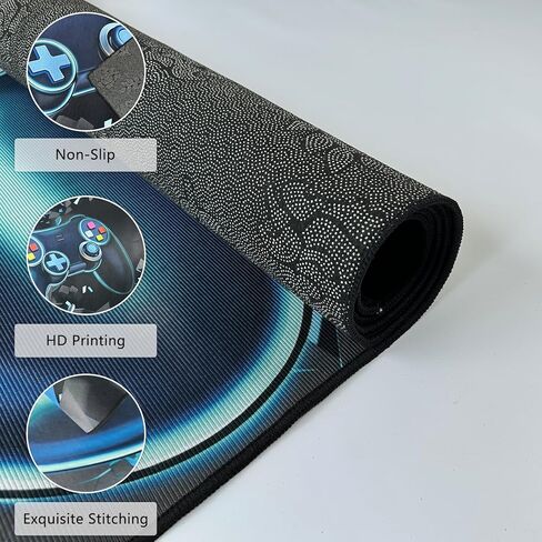 Rnmdn Gaming Rug for Room,3'x5' Non-Slip Cool 3D Gamer Rugs for Bedroom Livingroom and Game Room Decor in Saudi Arabia