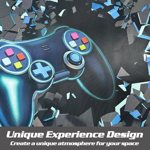 Rnmdn Gaming Rug for Room,3'x5' Non-Slip Cool 3D Gamer Rugs for Bedroom Livingroom and Game Room Decor in Saudi Arabia